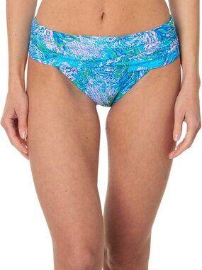 NWT Lilly Pulitzer Lagoon Sarong Hipster Bottom Las Olas Aqua Sz 16